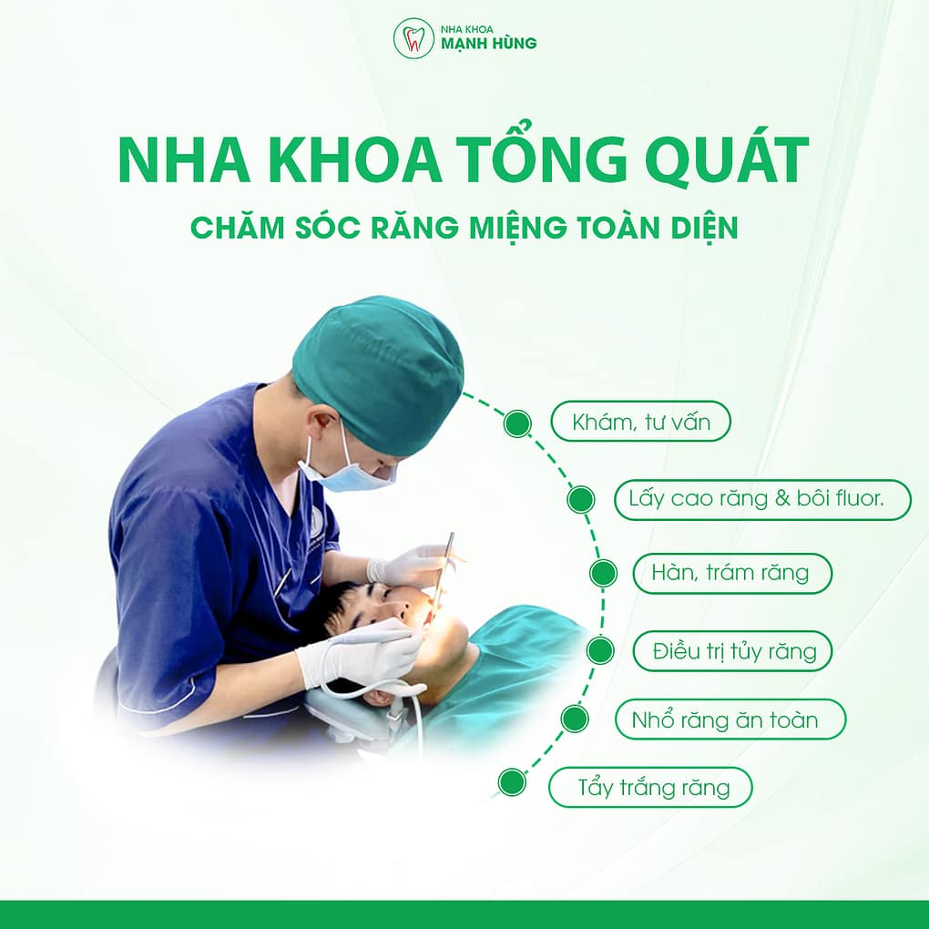 Nha khoa tổng quát - chăm sóc răng miệng toàn diện